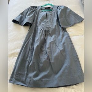 Blue Finley Flutter Sleeve Dress; NEVER WORN